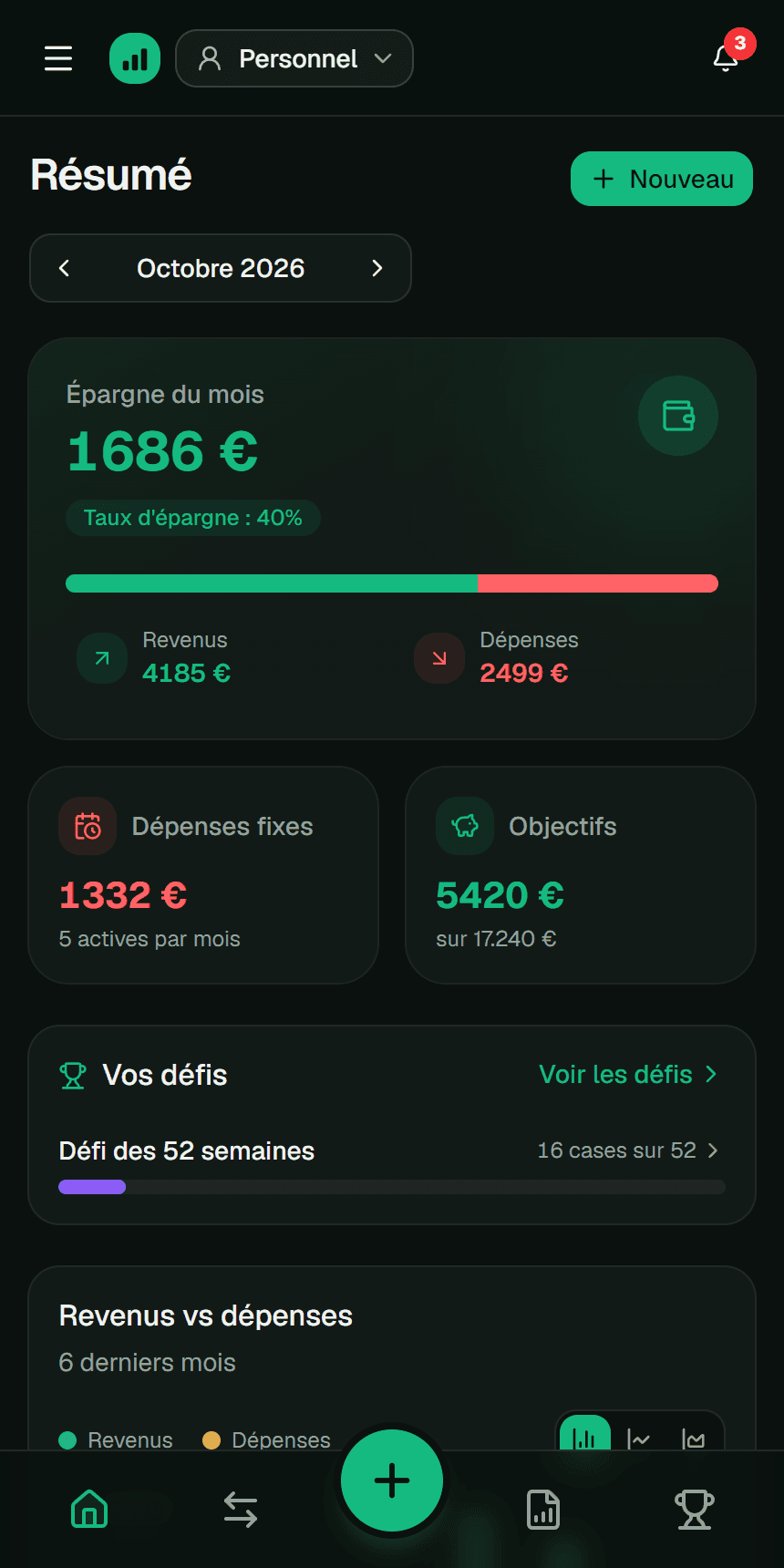 Fluvi — Votre argent du mois